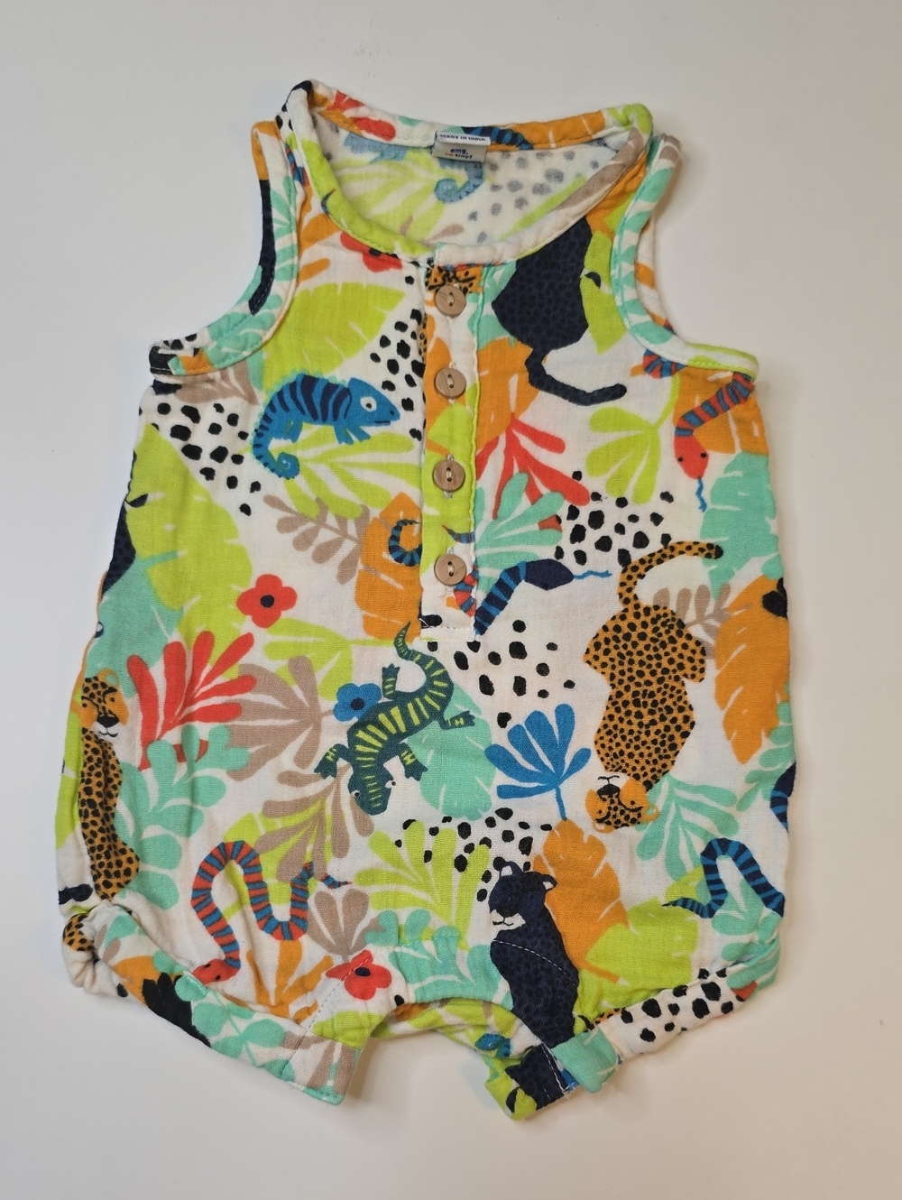 Old Navy Multi-Color Jungle Print Romper